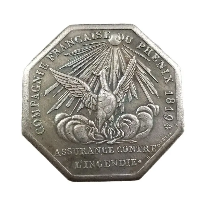 

Французские Восьмиугольные монеты свободы, коллекционные серебряные монеты, коллекция, домашний декор, настольный Рождественский подарок H4669