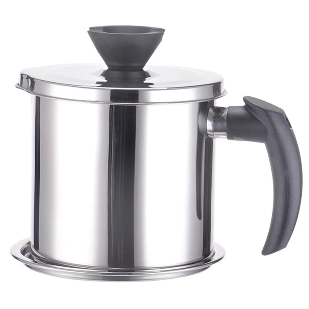 

1 Set Oil Strainer Pot Safe Nice Chic Grease Can Organizer Container