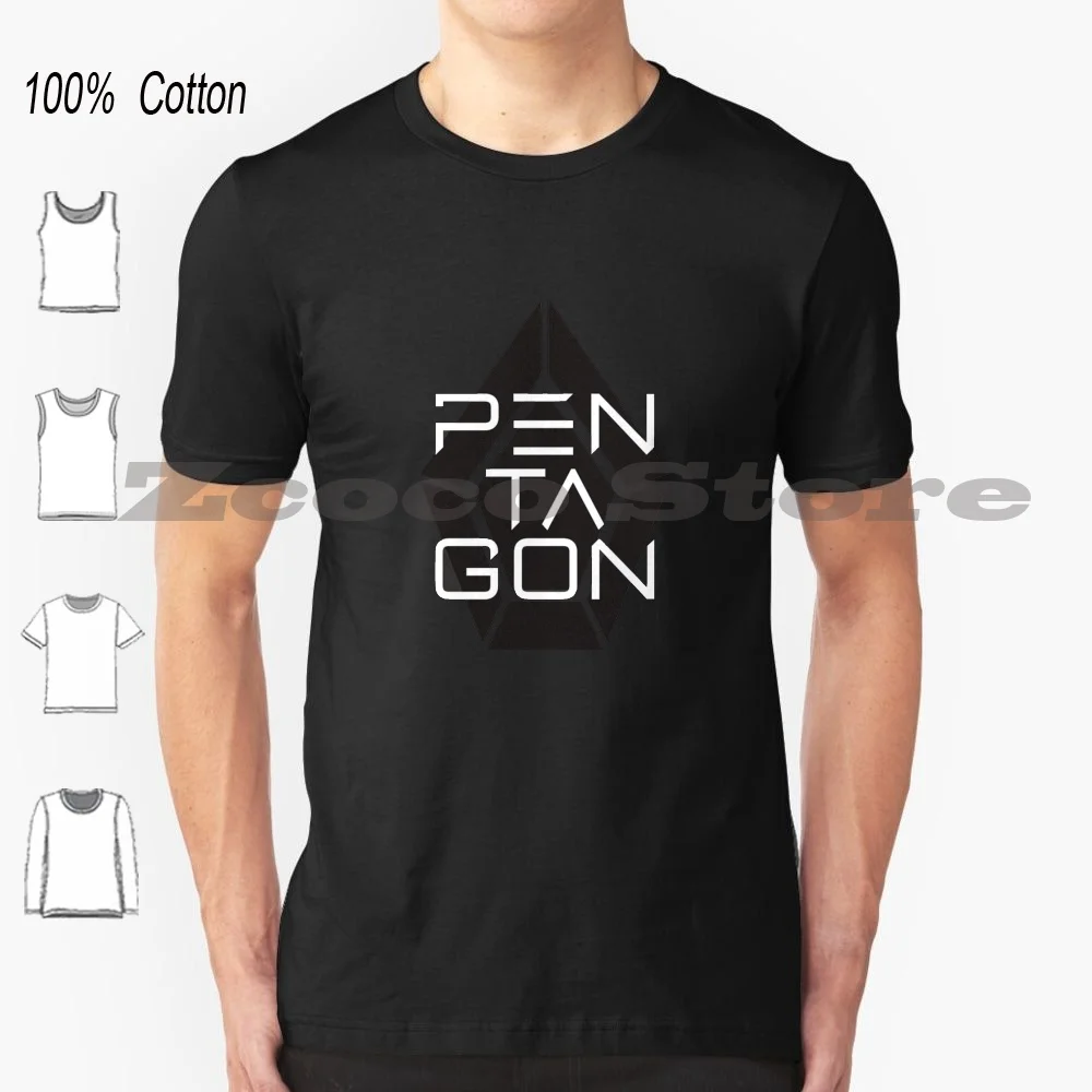Футболка пятиугольная из 100% хлопка для мужчин и женщин, с персонализированным рисунком