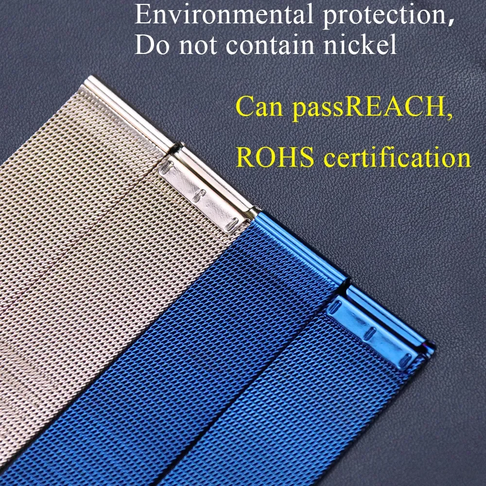 Watch band 8mm 10mm 12mm 14mm 16mm 18mm 20mm 22mm 24mm Rose gold 304 stainless steel Mesh Replacement for smart watches