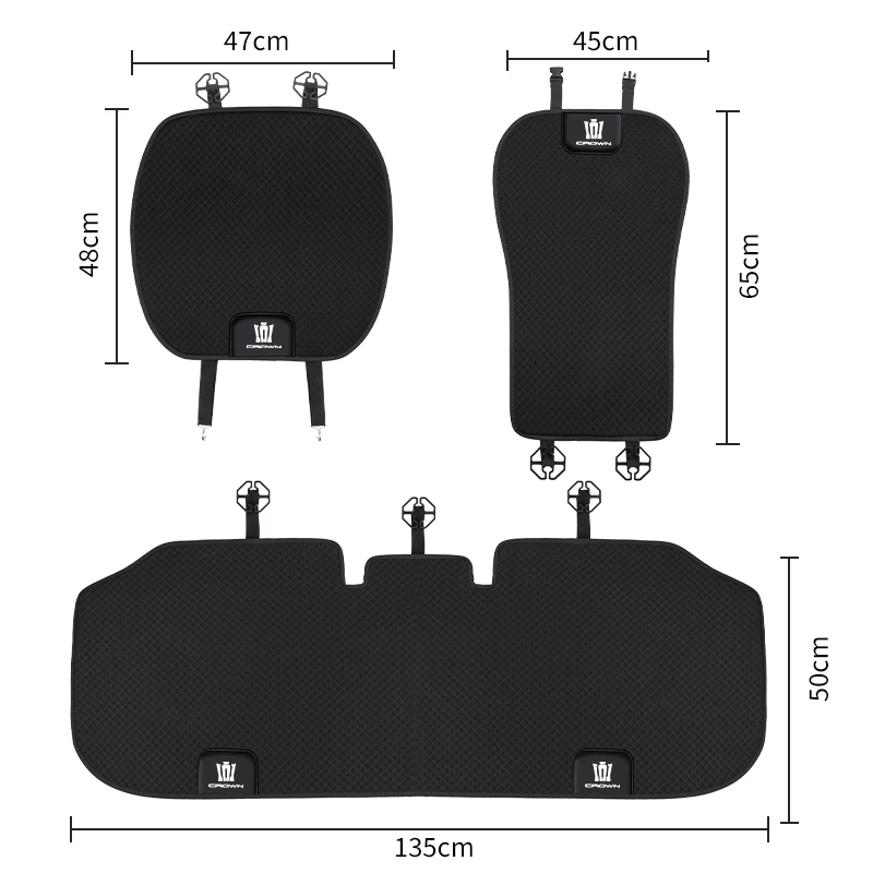 Car Ice Silk Seat Cover Front Rear Cushion Protective Pad For Toyota Crown JZS171 JZS171W JZX175 JZX171 GRS180 181 182 183