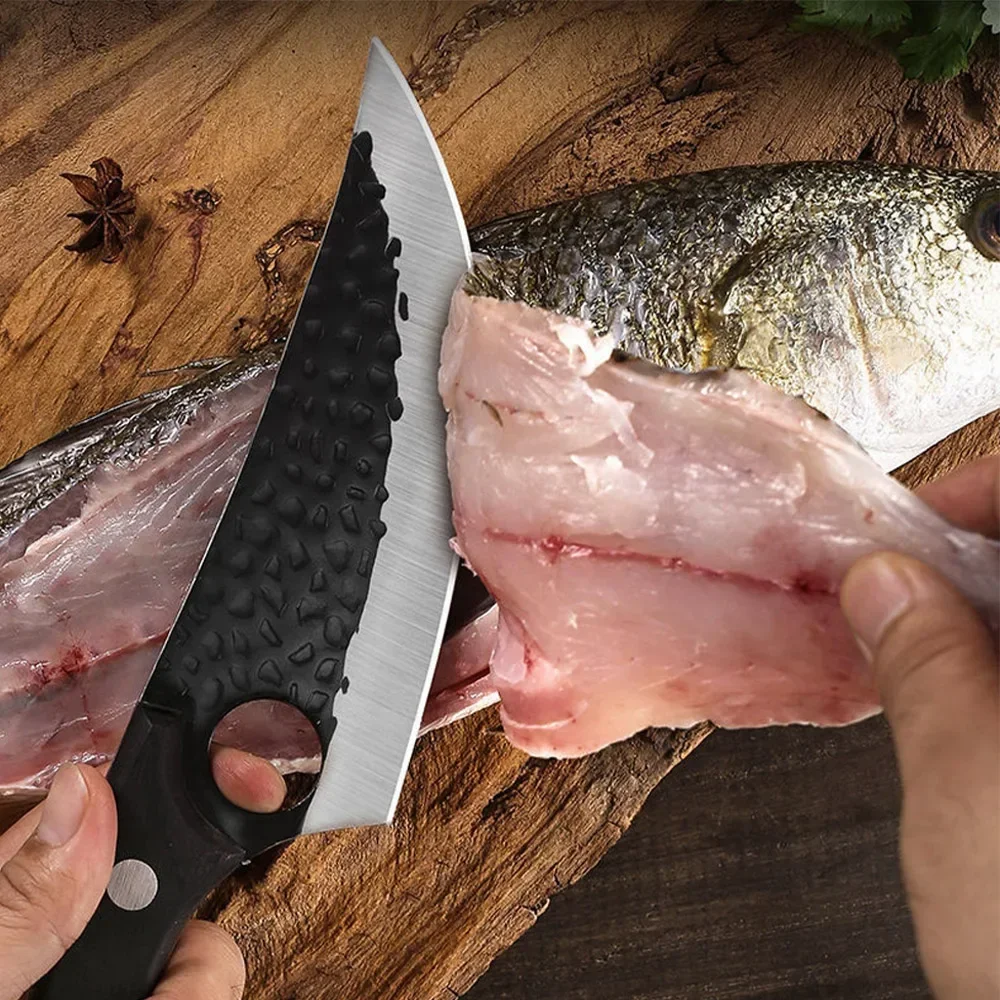 Нож для обвалки ручное кованое лезвие мясные ножи нож мяса курицы рыбы из