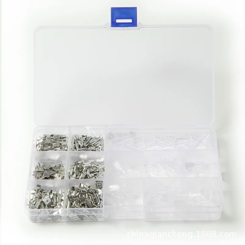 Серебряная соединительная коробка 285 шт. подходит для холодного прессования