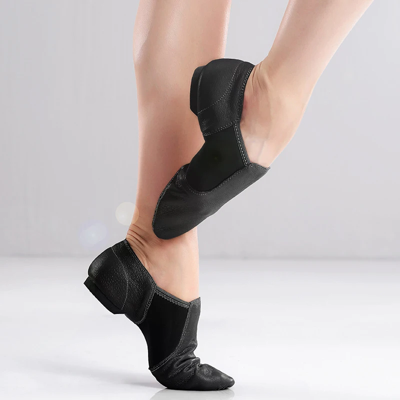DKZSYIM Wome Jazz Dance Shoes Flat Dancing Shoes Men Brown Black Jazz Dance Shoes For Women/Men Ballroom shoes Wear-resistant