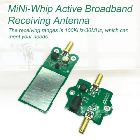 Мини-Кнут 100 кгц-30 МГц MF HF VHF SDR MiniWhip комплект активной антенны для дома и улицы