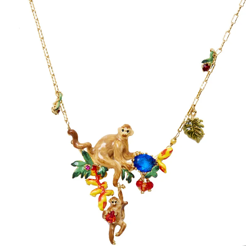 Модное атмосферное модное эмаль королевский синий драгоценный камень стекло