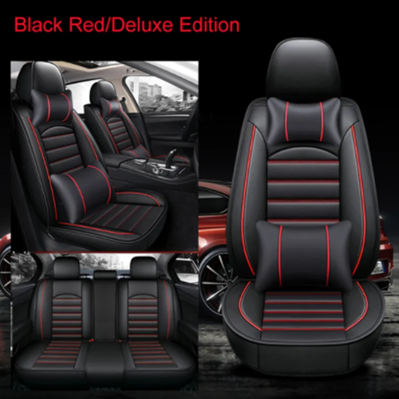 

WZBWZX Leather Car Seat Cover 98% car model for Toyota Lada Renault Kia Volkswage Honda BMW BENZ car accessories 5 seats