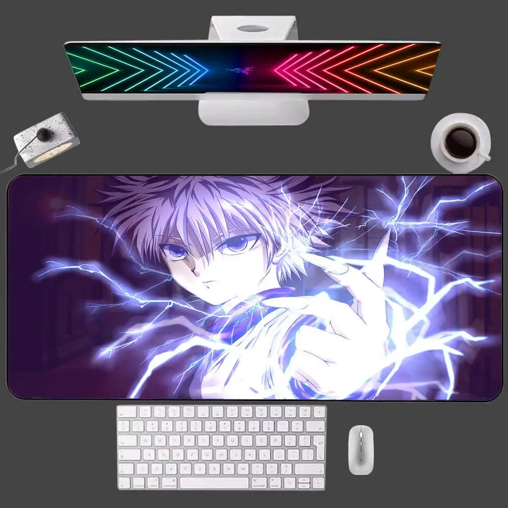 Hunter X Hunter Anime Large Mouse Pad Gaming Accessories PC Gamer Office XXL Computer Desk Mat Laptop Varmilo Keyboard Mousepad