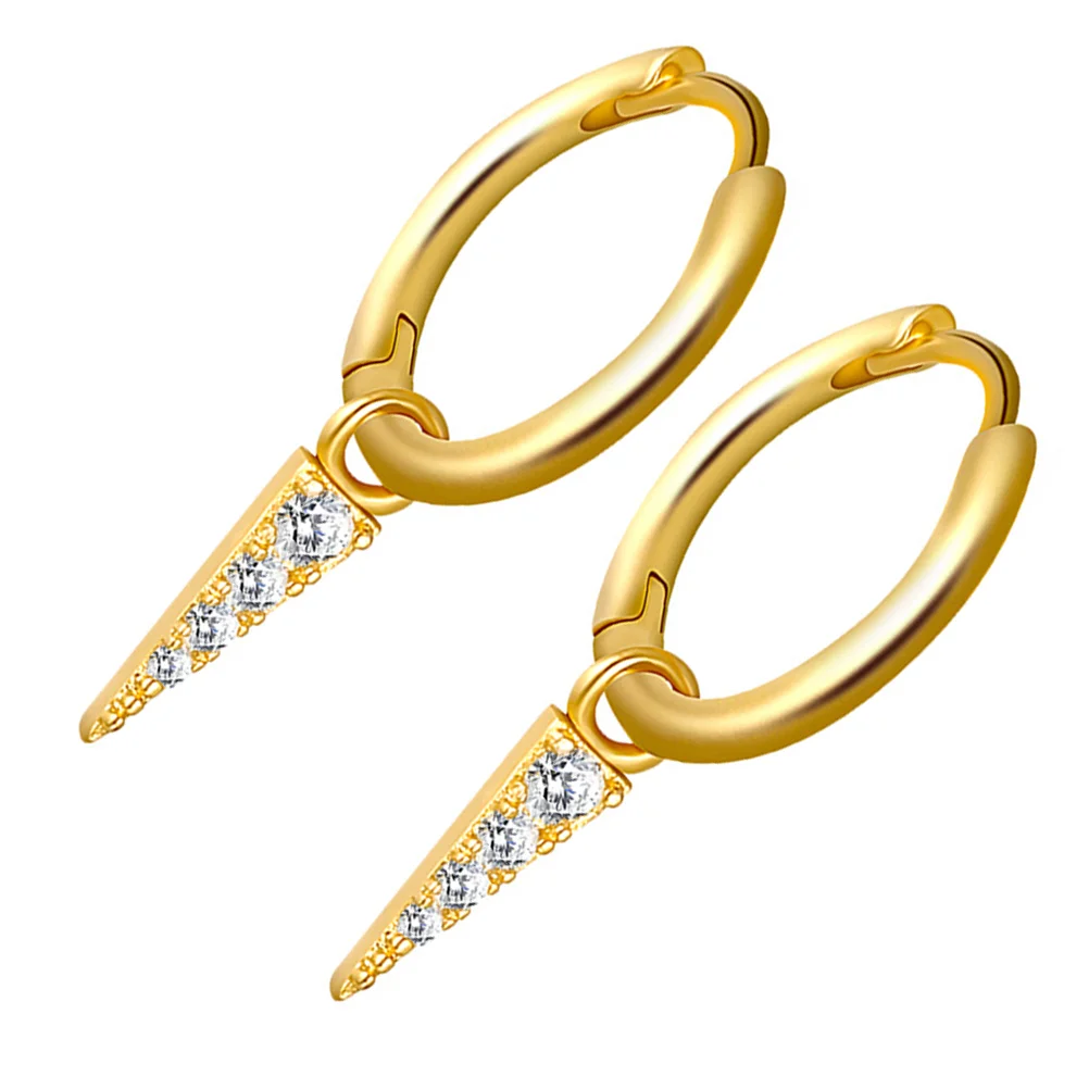 

1 Pair Fashion Studs Earrings with Rhinestones Great Gift