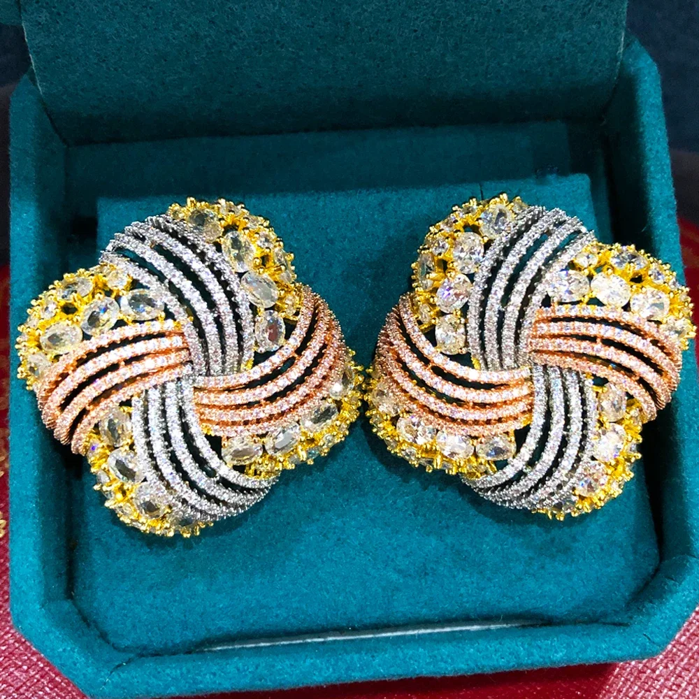 Kellybola Роскошные квадратные полые серьги для женщин свадебная вечеринка