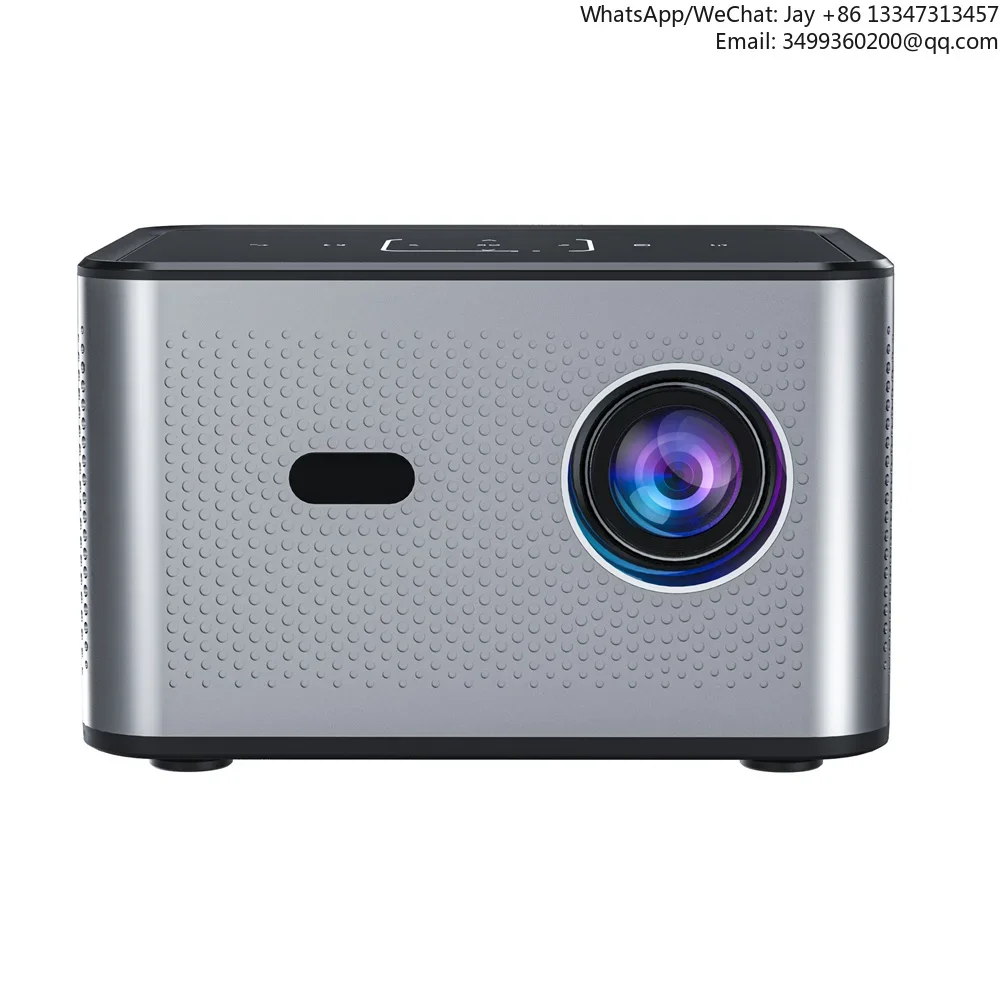 Фото Домашний кинотеатр 150ANSI с электрической фокусировкой, Android 10 H700, Native 720P, Dual WiFi, BT5.0, 4K, мультимедийный смарт-проектор на Android LED-платформе №1