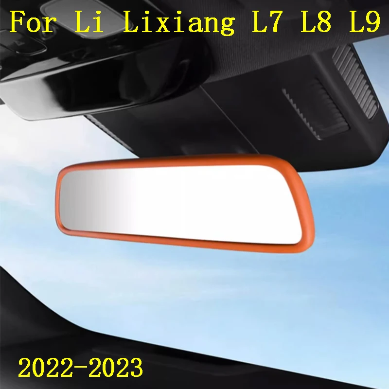 

Car Rear View Mirror For Li Lixiang L7 L8 L9 2022 2023 Protector Interior Frame Rearview Mirror Protective Sleeve Modification A