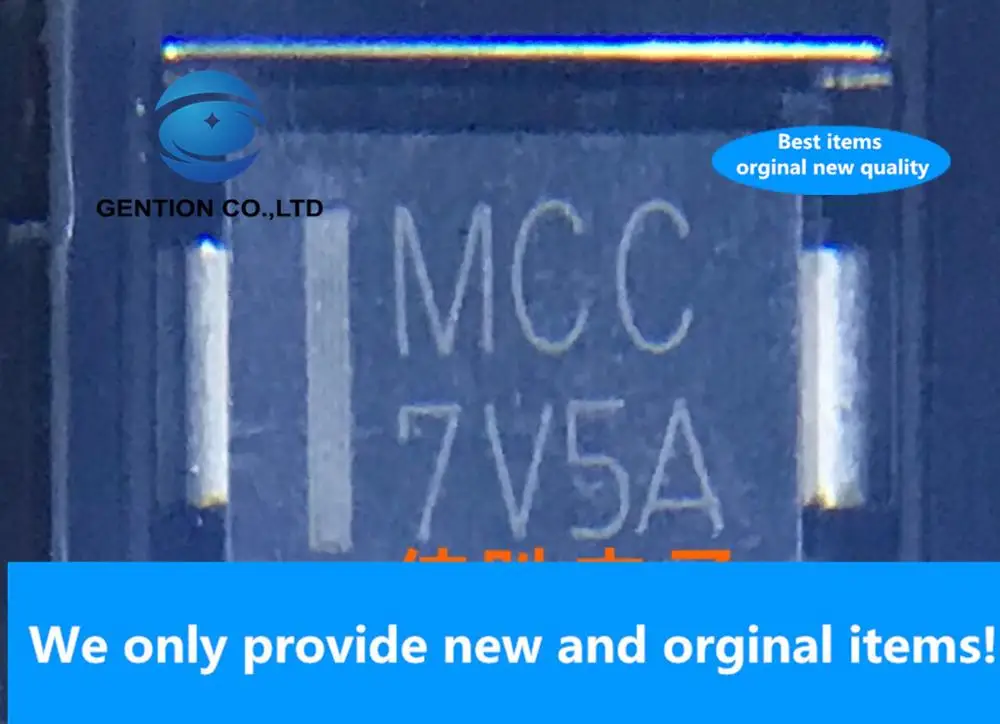 

30 шт. 100% Новый оригинальный 1. 5smc7.5a MCC 7,5 в односторонняя защитная трубка для телевизора DO214AB Шелковый экран 7V5A