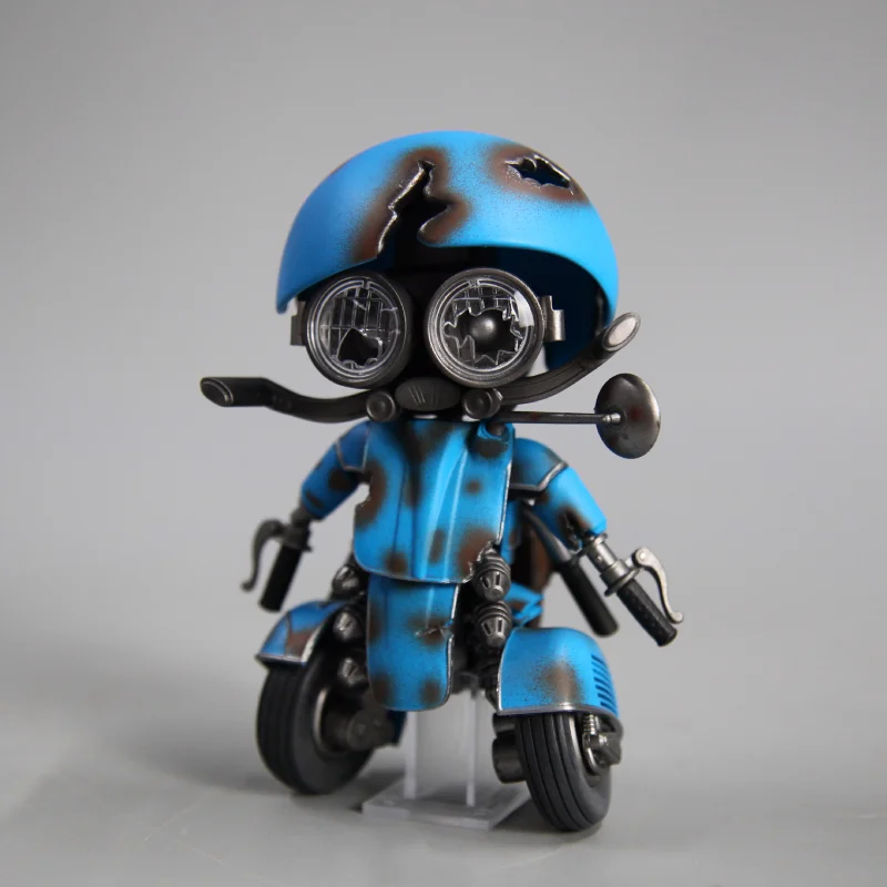 

Q Version 6 Inches Motorcycle Alloy Movable and Light-emitting Joints Action Figure Collection Ornament Kids Gifts