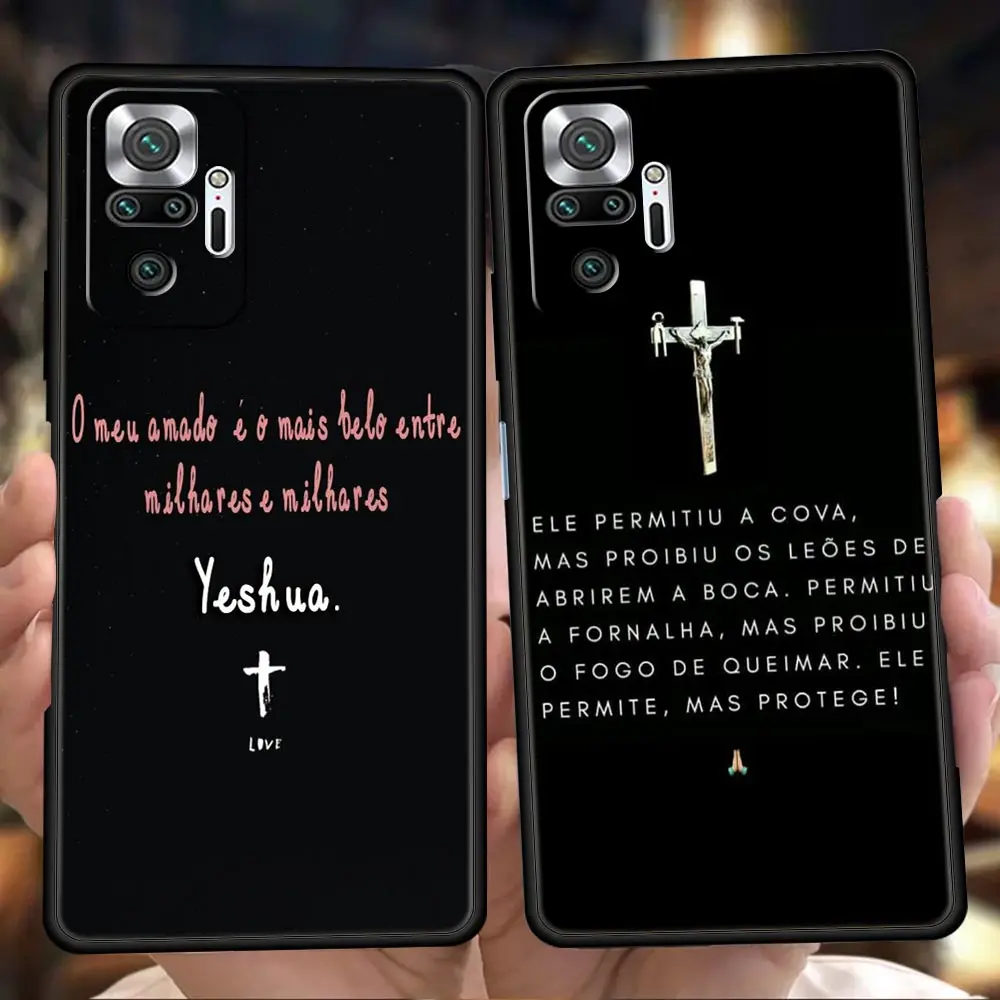 

God Jesus Pray Phone Case For Redmi Note 10 11 Pro K40 Gaming 7 8 8T 9 8A 9A 9C Note 9S 11T 9T Pro Soft Shockproof Shell Fundas