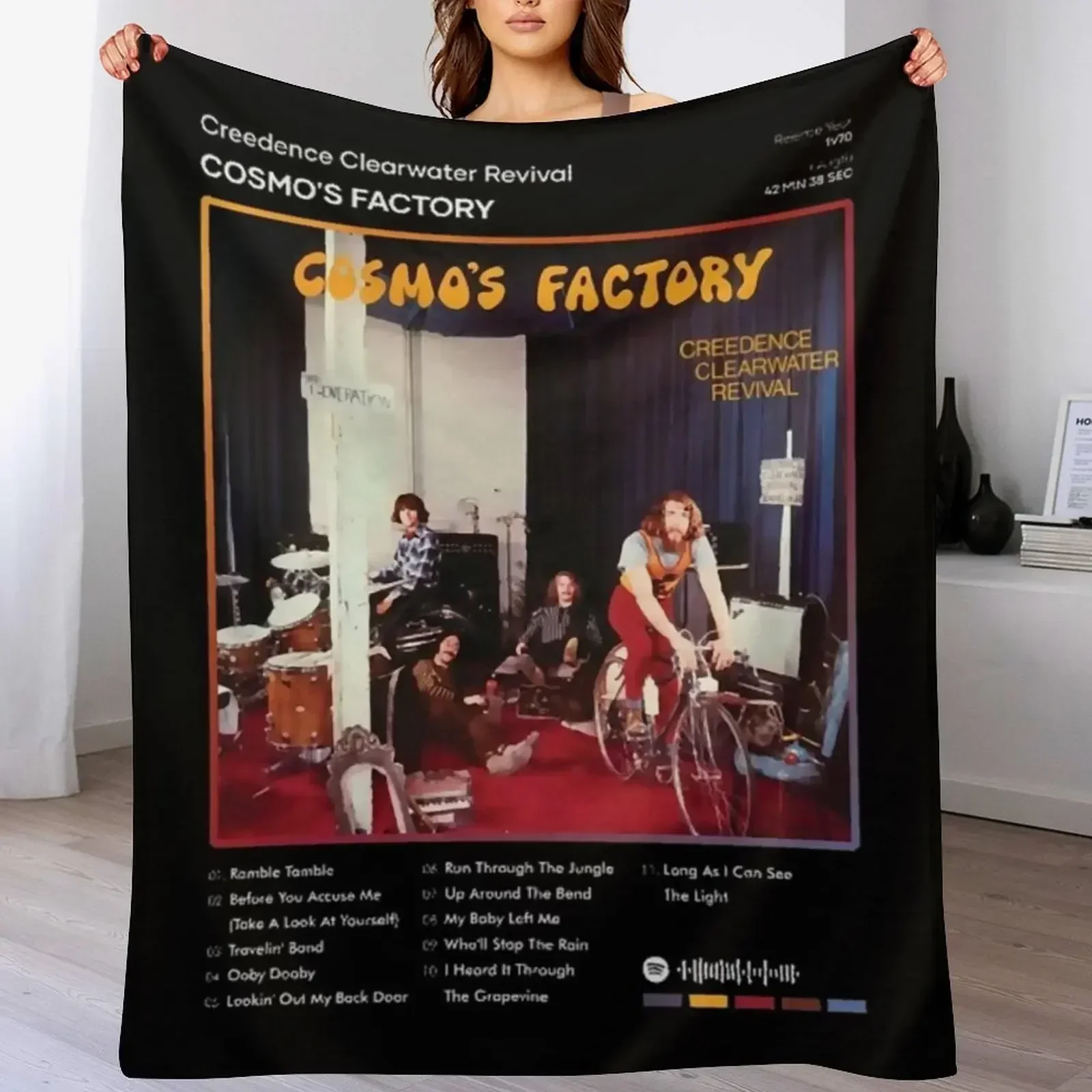 Creedence Clearwater Revival - Cosmo's Factory Tracklist Album (1) Плед Симпатичные клетчатые