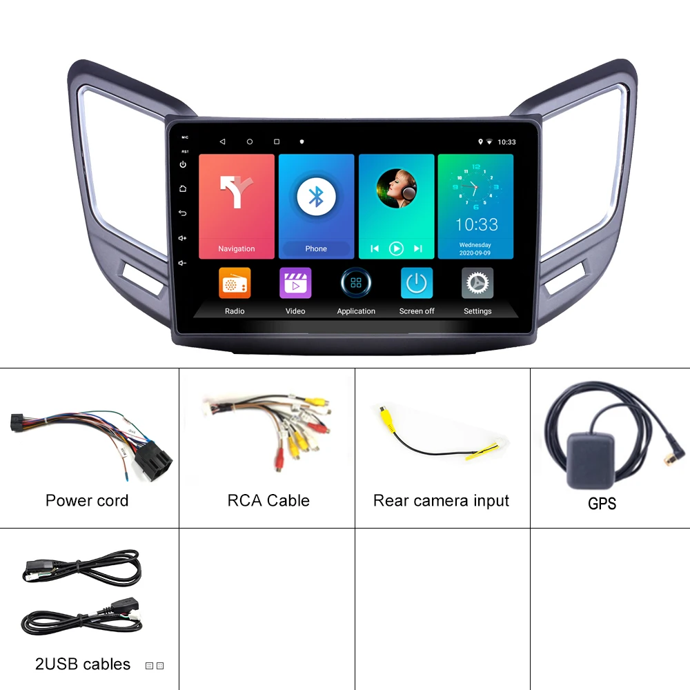 Автомобильный мультимедийный плеер 2 DIN 9 дюймов 4G Carplay Android для Changan CS15 2016-2020