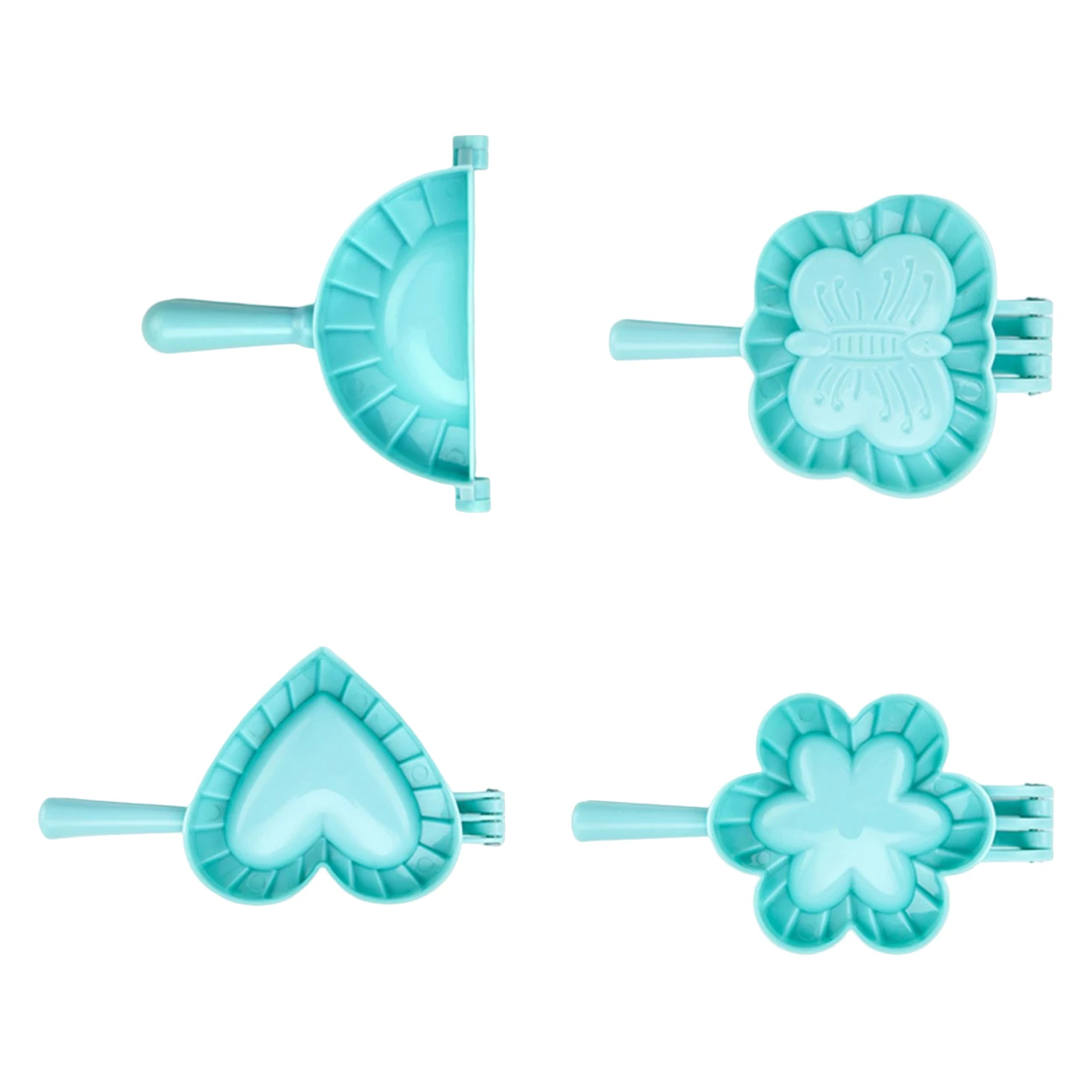 

4PCS Dumpling Wonton Making Tool with Round Comfortable Handle for Restaurants or Outdoor Picnic