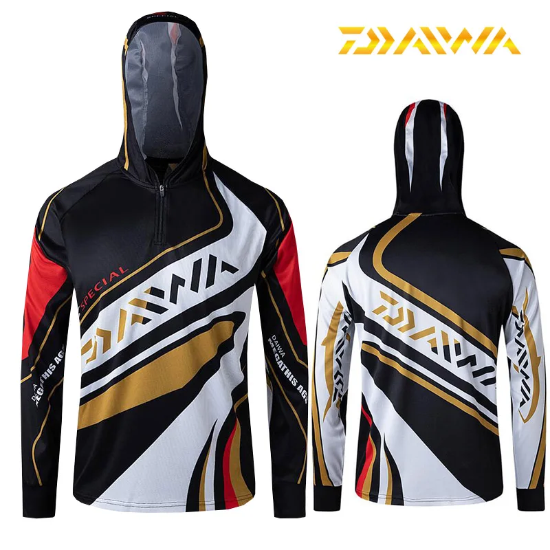 

Men Hoodies Fishing Clothing Long Sleeve Outdoor Breathable Fishing Shirts Anti UV Quick Dry Cycling Hiking Clothes Camisas