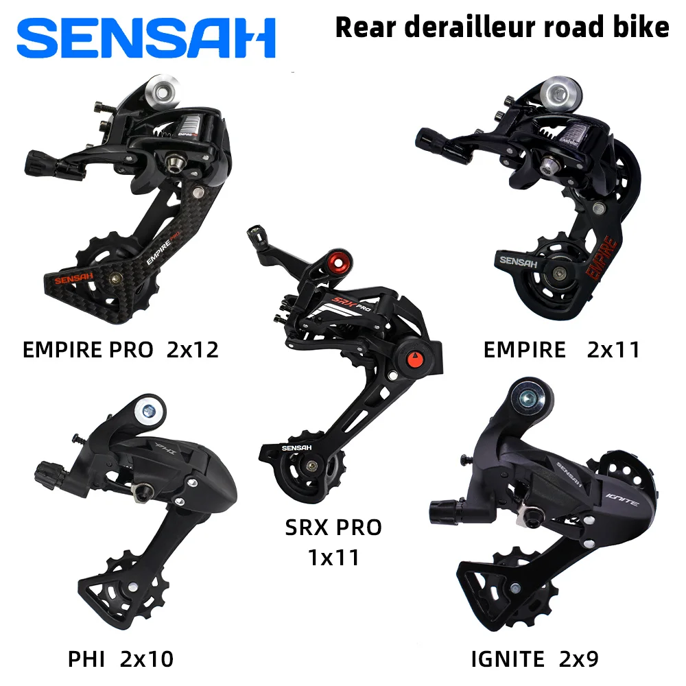 Задний переключатель передач SENSAH для шоссейного велосипеда, 9/10/скоростей, короткие/средние ножки, карбоновый циферблат, для шоссейного велосипеда EMPIRE PRO SRX PHI, новинка Задний переключатель передач SENSAH для шоссейного велосипеда, 9/10/скоростей, короткие/средние ножки, карбоновый циферблат, для шоссейного велосипеда EMPIRE PRO SRX PHI, новинка