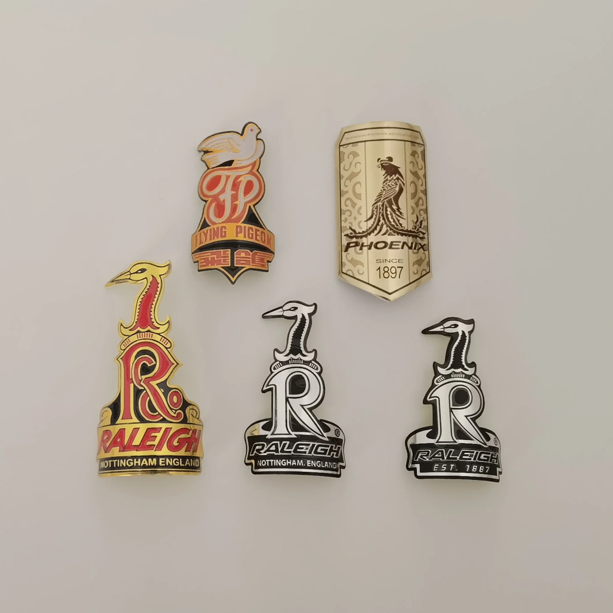 

Значок велосипеда Phoenix Raleigh, велосипедная голова, знак, велосипедная наклейка, металлическая Водонепроницаемая Модифицированная Автомобильная модная этикетка
