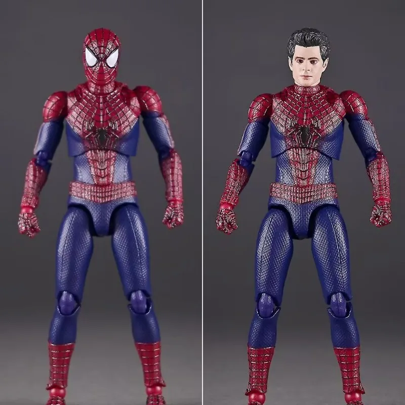 Фото В наличии Новая фигурка Mafex 248 «Удивительный Человек-паук 2» Эндрю Гарфилд, аниме-фигурка, модель KO, детские игрушки, подарки на день рождения. №2