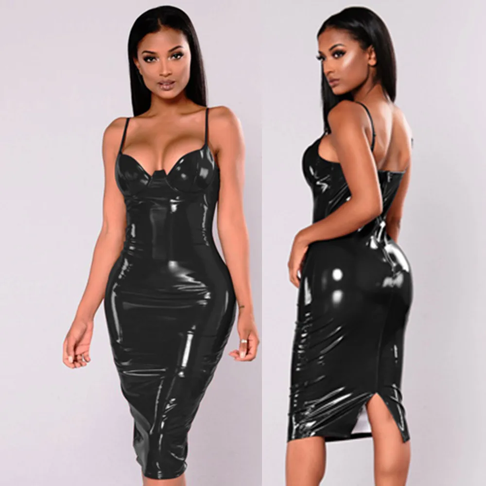 

Женское однотонное облегающее платье-миди без рукавов, с открытой спиной