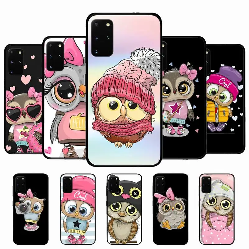 

Cartoon Owl Phone Case for Samsung S10 21 20 9 8 plus lite S20 UlTRA 7edge
