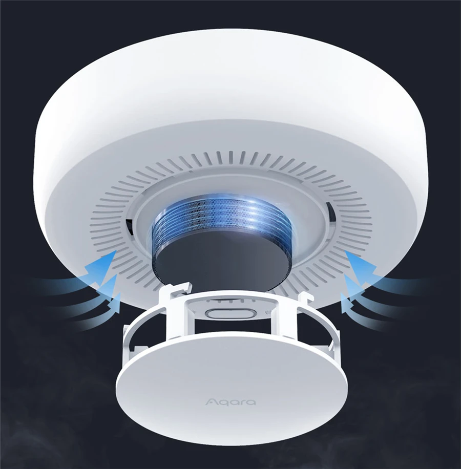 Датчик дыма AQARA Zigbee 3 0 умный детектор пожарная сигнализация монитор звуковое
