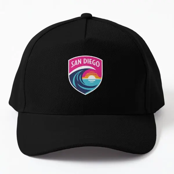 

San Diego Wave Fc Baseball Cap Hat Hip Hop Snapback Casquette Boys Outdoor Mens Black Czapka Solid Color Casual Summer Women