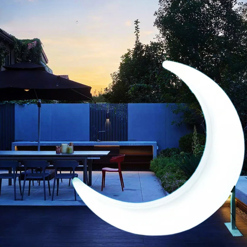 Светодиодный открытый полумесяц двор парк пейзаж красота Чэнь Вэнвlv фестиваль