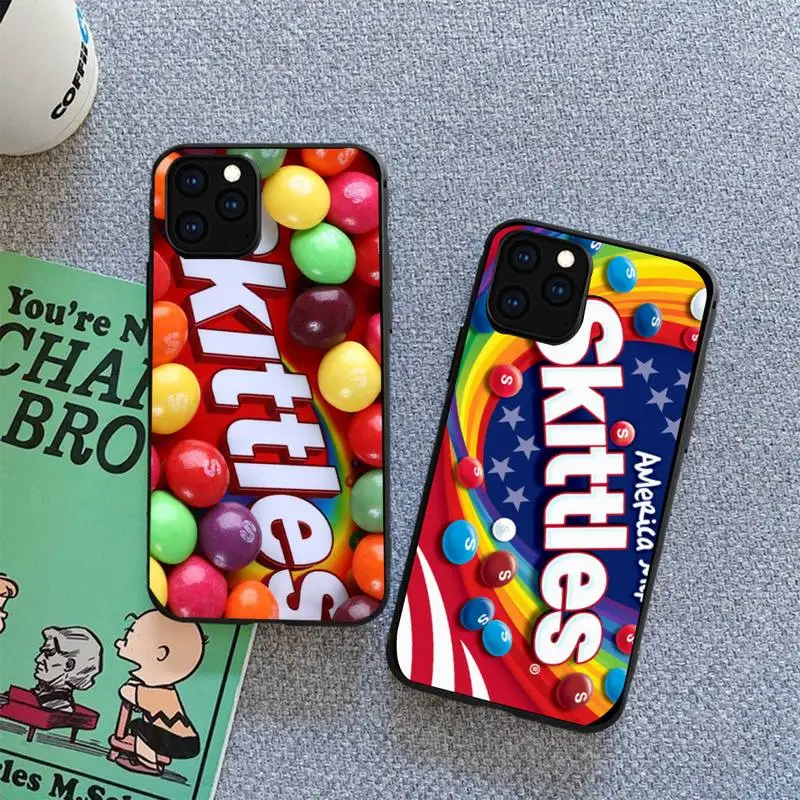 

Skittles Sweet Sour Fruit Candies Phone Case For iphone 12 11 13 7 8 6 s plus x xs xr pro max mini shell