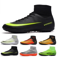 professional football boots artificial plants soccer shoe society cleats man soccer guayos boy futsal high top sports sneakers