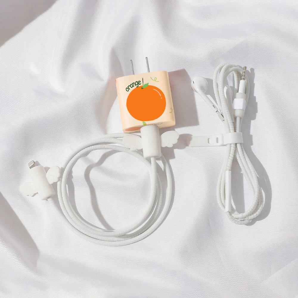 

USB мультяшный узор защитный чехол для кабеля защитный чехол для Iphone 12/11promax1 8 Вт/20 Вт протектор кабеля зарядного устройства