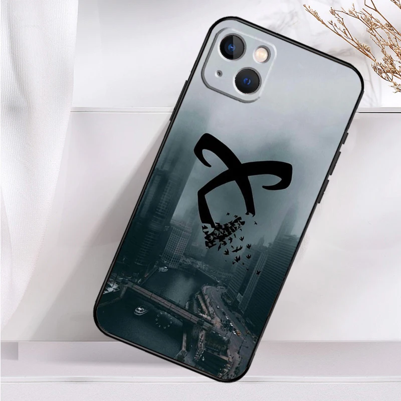 Фото Противоударный чехол с логотипом Angelic Rune из «Охотников за тенью» для iPhone 17 Pro Max, 11, 14, 15, 16 Plus, 12, 13 Mini, 16e, 17 Air №2