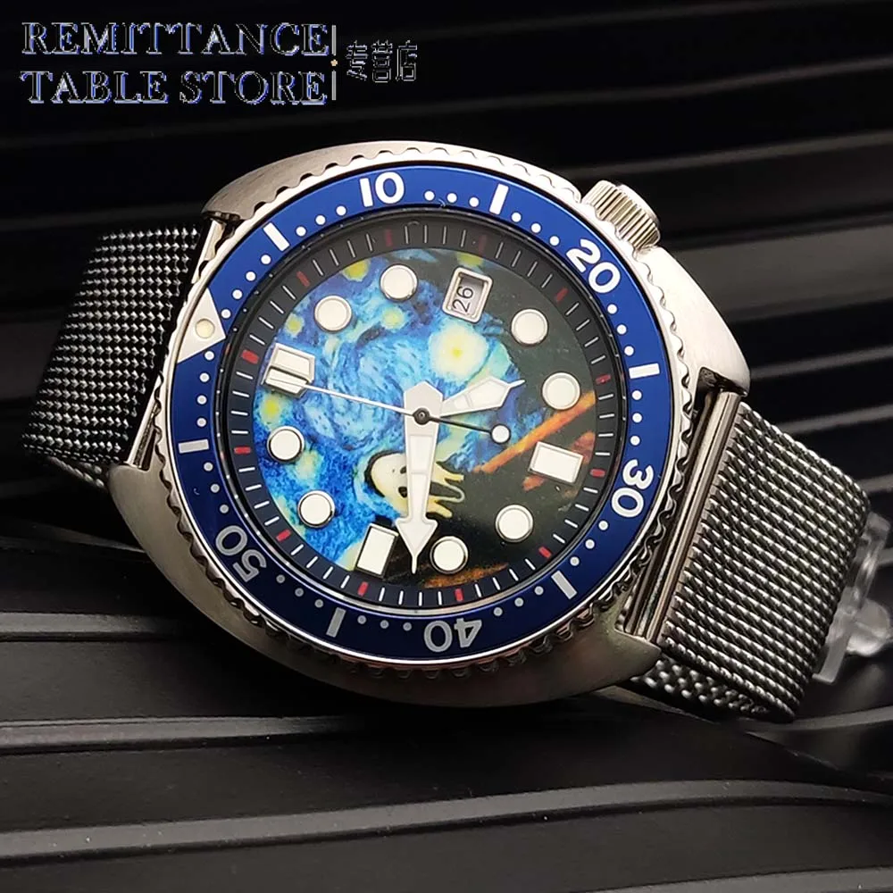 45 мм мужские деловые модные автоматические механические часы стерильный