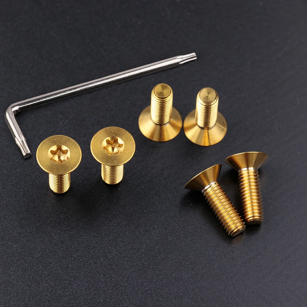 

6 шт. титановые кованые быстроразъемные болты для рулевого колеса, болты для MOMO OMP NRG SPARCO VERTEX и т. Д.