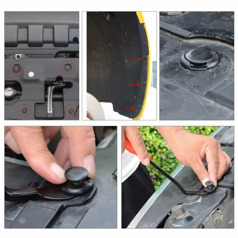 

Зажимы для крыльев и бампера, прочные, легко использовать, стразы, заклепки, зажимы, многофункциональные, трехслойные, набор автомобильных з...