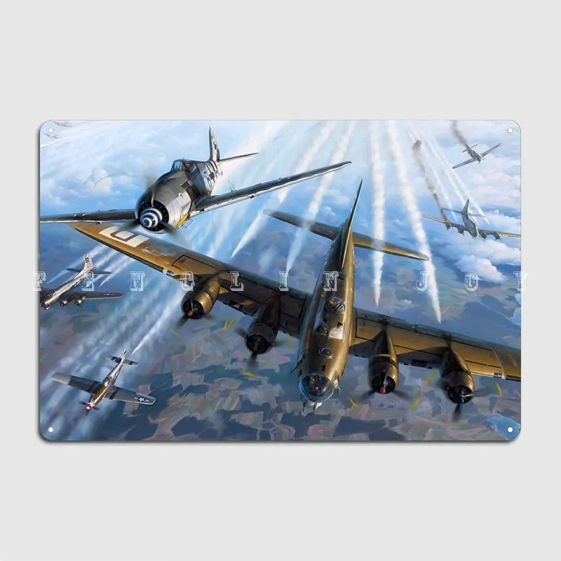 

Fw190 Vs Usaf металлический плакат на стену клуба, Классический Настенный декор, оловянный плакат