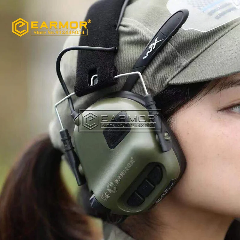 

EARMOR 2023 New Tactical Headset M31 MOD4 Noise Canceling Earmuffs Military Anti-Noisy Shooting Earphone NRR 22dB