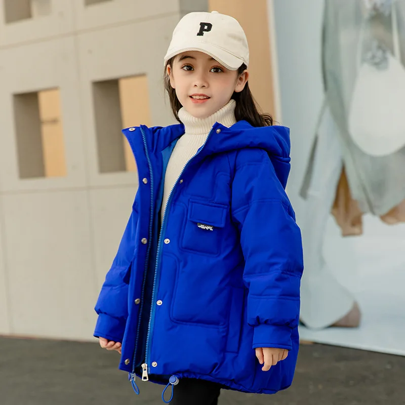 

Женская зимняя парка с капюшоном, черная Водонепроницаемая теплая верхняя одежда в Корейском стиле для девочек-подростков, зима 2022