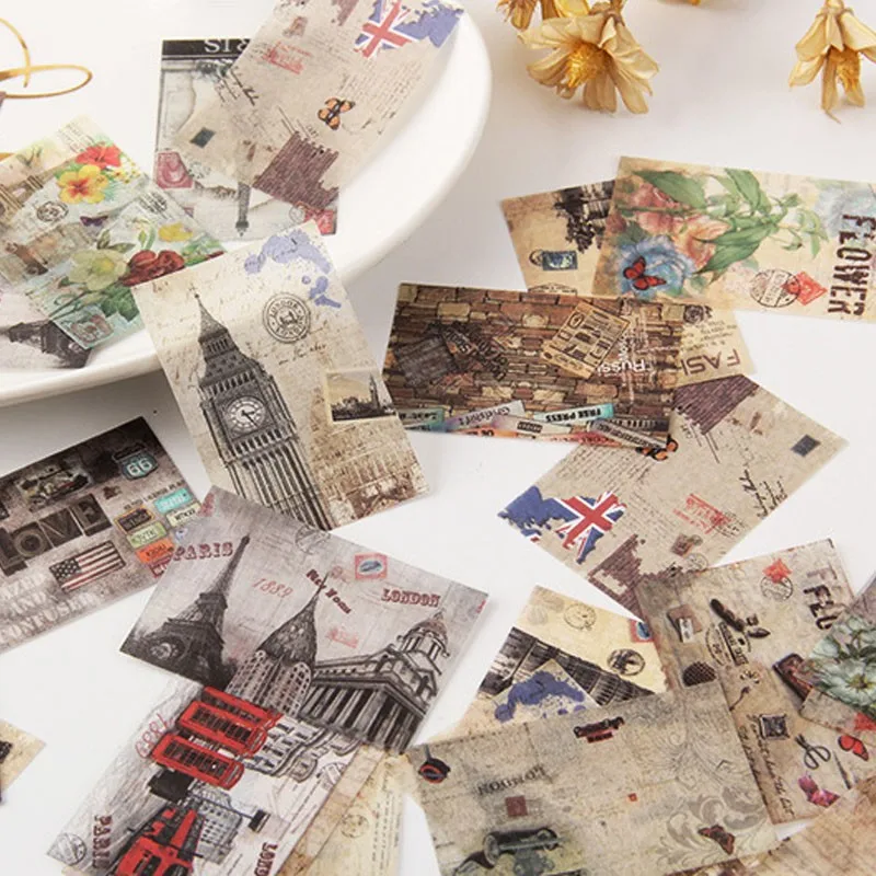 

40pcs FASHION girl flower Scrapbooking seal Sticker Decorative Adhesive DIY Label Stationery