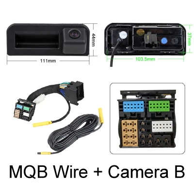 Динамическая камера заднего вида для VW Golf Tiguan Skoda Octavia Superb Kamiq Audi A3 Q2 Q3 Seat Leon | OEM-экран | Plug & Play | CanBus | Платформа MQB