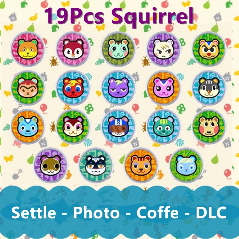 19 шт. различные карты Amiibo с белкой горячая игра обхваление животных: новые