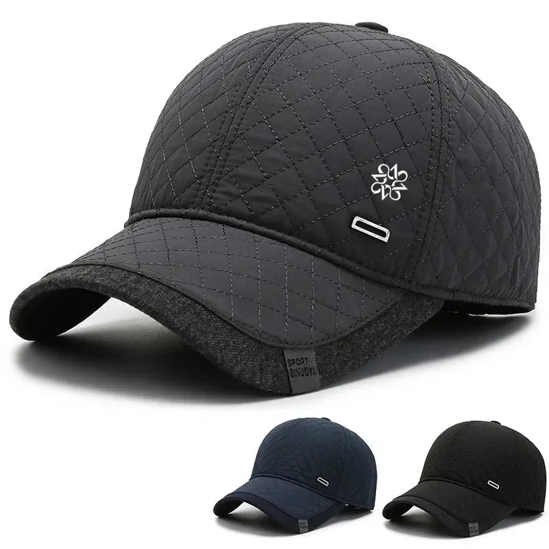 

2023 Golf Winter Hat Men's Golf Hat High Quality Windproof Thickened Duck Tongue Hat Golf Hat Men Luxury Golf Cap