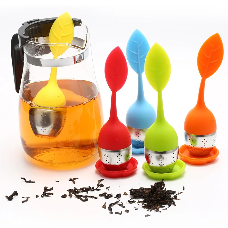 

Creative silicone tea infuser tea filter stainless steel filter tea separator tea infuser strainer tea set شاي