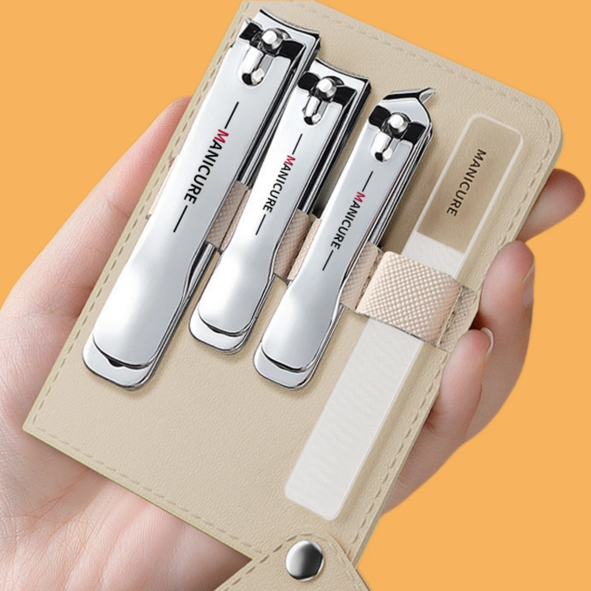 

Nail clipper Set Rotary Style Carbon Steel Fingernail Scissors Tools Diagonal Nail clipper Nail File Cuteicle fork Travel Set