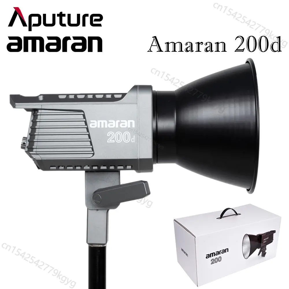 Aputure Amaran 200D LED Video 130W CRI95+ TLCI96+ 39,500 lux@1m Bluetooth App Control 8 Lighting Effects DC/AC Power Supply