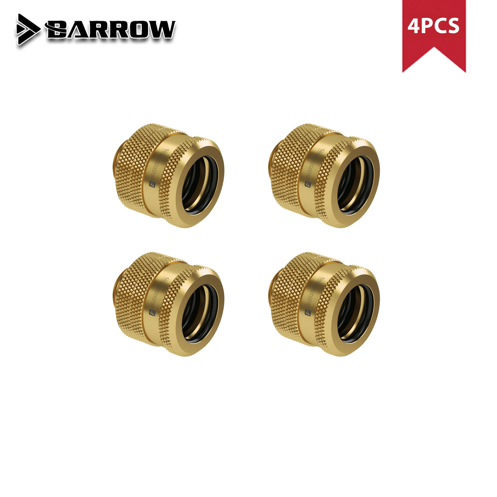 Barrow 4/6 шт. компрессионный фитинг для жесткой трубы соединение G1/4 дюйма 14 мм