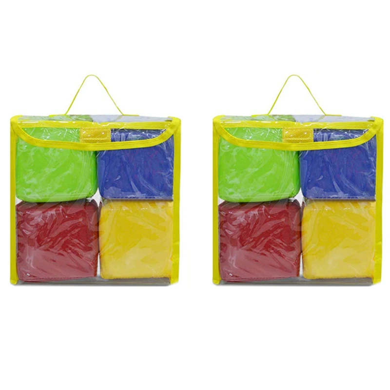 DIY Education Playing Dice, Pocket Squares ,Photo Pocket Foam Stacking Blocks